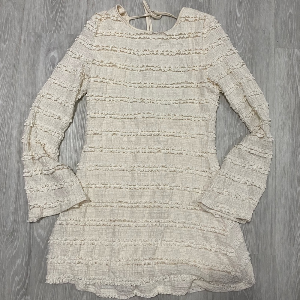 cream dress